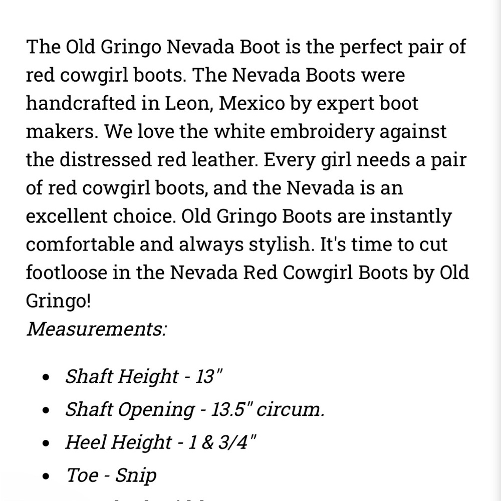 Old Gringo 13” Nevada Western Boots Aqua/Turquoise. Size 9.5. Brand new in box. - Picture 7 of 7